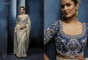 Grey Colour Masakali Vol 15 By Kimora Pure Fancy Embroidery Work Designer Saree Ks 5668